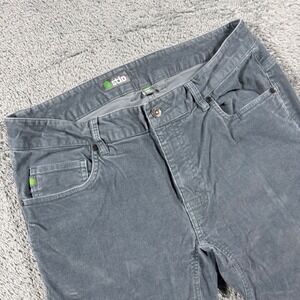 Stio Rivet Corduroy Pants Mens 34x29 Straight Leg 5-Pocket Blue Outdoors